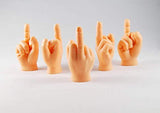 Daily Portable Middle Finger Hands (5 Pack) – The Original Premium Rubber Little Tiny Finger Hands – Fun and Realistic Design - Hilarious Prank Tiktok