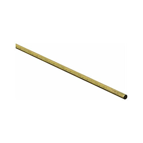 Stanley National N215-236 Stanley Round Rod, 3/16 in Dia X 36 in L, Solid, Brass