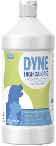 Dyne Pet-Ag High Calorie Liquid Nutritional Supplement for Dogs & Puppies 8 Weeks and Older - 16 oz - Supports Performance and Endurance - Sweet Vanilla Flavor