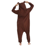 Wishliker Unisex Adult Onesie Bear Costume Halloween Christmas Cosplay Animal Cartoon Pajamas