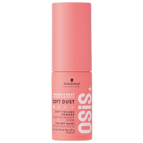 OSiS+ Soft Dust – Volume Spray Powder for Root Lift, Subtle Texture and Natural Shine – Lightweight Volumizing and Texturizing Powder – Light Weight Treatment, 0.35 oz