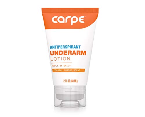 Carpe Underarm Antiperspirant and Deodorant TUBE, Clinical strength in EASY-TO-APPLY TUBE. Manage excessive underarm sweat and stay fresh and dry all day long (Coastal Orange Scent)