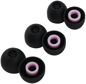 Linsoul Kiwi Ears Flex Earbud Tips, Replacement Silicone IEM Tips, 3 Pairs, S/M/L Size, for KZ ZS10 Pro 2, SuperMix 4,Hype4,Orchestra Lite, Cadenza Wired/Wireless Earphones (Black)