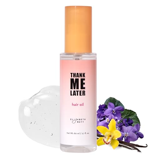Elizabeth Mott Hair Oil with Rosemary Oil, Lavender, Thyme, Jasmine, Sage, Chamomile Extract - Nourishes, Repairs, Moisturizes Dry & Damaged Hair - Full Size (80 ml) - Cruelty Free