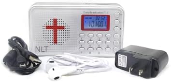 Daily Meditation NLT Audio Bible Player - New Living Translation Electronic Talking Bible with Charger and Earphone, Portable to Listen at Anywhere Anytime