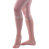Allegro 15-20mmHg Essential 17 Sheer Support Open Toe Compression Sock - Comfortable, Open Toe, Knee High Support Stockings