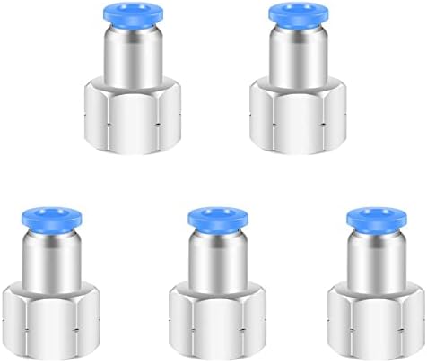 3/8 Female Npt Push to Connect Fittings,CEKER 10MM x 3/8" NPT Female Thread Air Fittings 10MM Quick Connect Air Lines Fittings Pneumatic Tubing Fitting Push in Connector 10Packs
