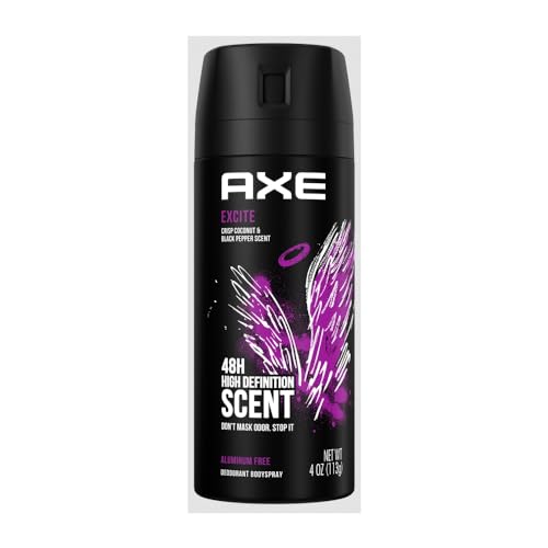 Axe Bodyspray, Excite, 4Ounce (Pack of 3)