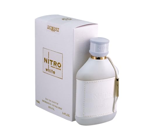 Dumont Nitro White Eau De Parfum Men, 3.4 Fl Oz (Pack of 1)