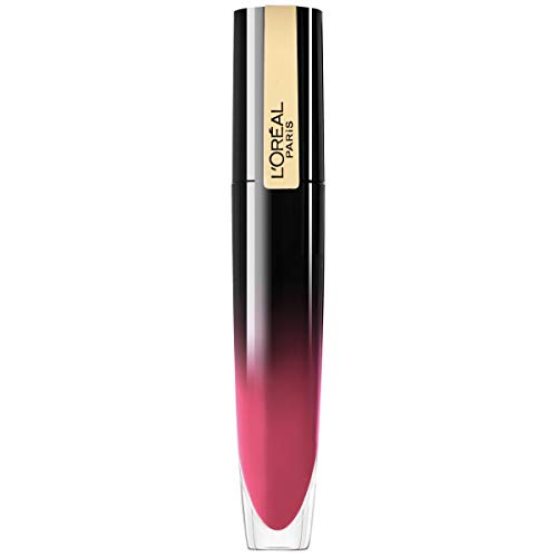 L'Oreal Paris Brilliant Signature Shiny Lip Stain Lipstick, Be Cheerful 0.21 Fl Oz.