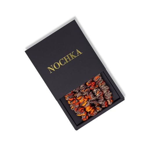 Mulberry Silk Scrunchies for Women - Premium Ultra Thin Silk Hair Scrunchies for All Hair Types (5 Pack) - Made in USA Silk Hair Ties - Silk Scrunchie Set for Frizz Prevention (Pumpkin and Acorn)