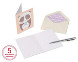 Papyrus Blank Cards with Envelopes, Playful Critters (20-Count)