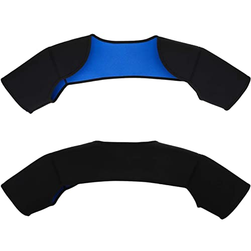 Double Shoulder Brace for Men Women - Sports Shoulder Protective Gear for Pains Relief - Shoulder Strap Brace for Sleeping Outdoor Lifting, Size S