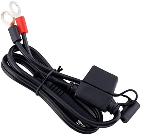 Battery Tender Ring Terminal Harness Accessory Cable - 18 inch Cord Adapter with SAE Quick Disconnect - Easy Quick Convenient for Motorcycles, Cars, ATVs and More - 081-0069-6