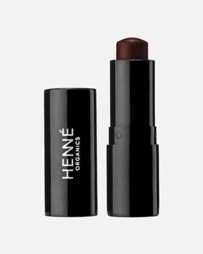Henné Organics Luxury Lip Tint - Moisturizing, Sheer Natural Color - Nightfall (Dark Red)