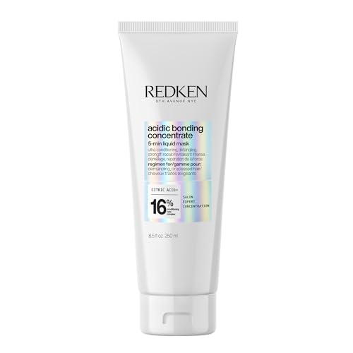 REDKEN Acidic Bonding Concentrate Hair Mask For Dry, Damaged Hair Repair - Hydrating 5 Minute Liquid Hair Mask