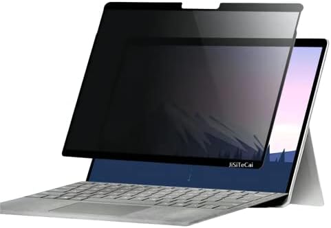 JiSiTeCai-Anti-spyware anti-glare filter for Microsoft Surface Pro 9/8/X -13-inch detachable privacy screen protector, Surface Pro X 2019/Surface Pro 8 2021/Surface Pro 9 （2022）
