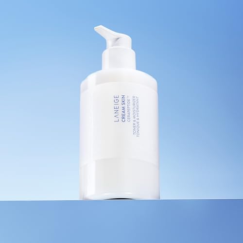 LANEIGE Cream Skin Refillable Toner & Moisturizer with Ceramides and Peptides Jumbo: Amino Acid, Nourish, Barrier-Boosting, Visibly Firm, 320 ml