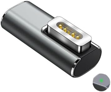 USB-C to Magnetic Lip Charging Adapter, Female Type C to Male Magnetic1 Converter 100W PD Power Charger Connector Tip, for A1278 A1344 Mac Book Pro 13-inch (2009 2010 2011, by mid-2012)