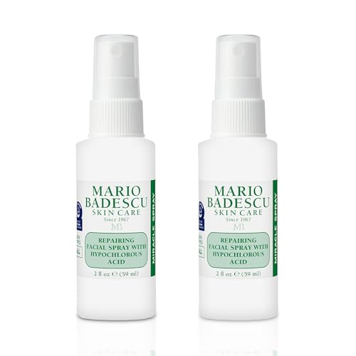 Mario Badescu Repairing HOCl Facial Spray with Hypochlorous Acid – Soothes & Calms Angry, Irritated Skin, Reduce Redness & Flare-Ups – pH Balancing, Non-Irritating Cleanser, Fragrance-Free