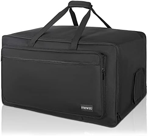 Speaker Bag with Thickened Sponge for Compact 15" Speaker Cabinets; Heavy-Duty Fits QSC K15, Yamaha DXR15 and more (IT-TOTE15), Black