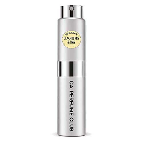 CA Perfume Impression of J. Mlon Blackberry & Bay For Women & Men Replica Version Fragrance Dupes Concentrated Long Lasting Eau de Parfum Spray Refillable Atomizer Bottle 0.27 Fl Oz/8ml-X1