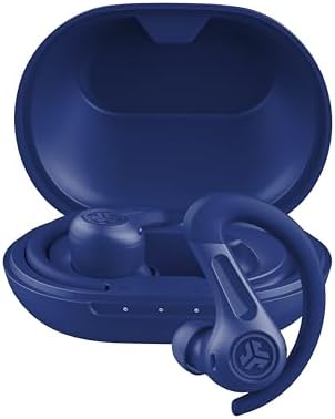 JLab JBuds Sport ANC 4 True Wireless Bluetooth Earbuds + Charging Case, Cobalt Blue, Swipe + Touch Controls, Hybrid Active Noise Cancelation, Multipoint Connect, Customized Settings App