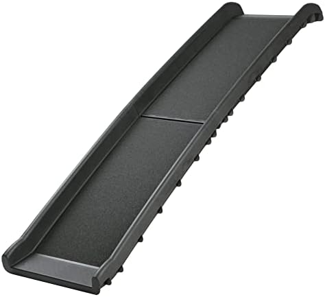 TRIXIE Folding Dog Ramp with Non-Slip Surfaces - Pet Ramp for Large Cars and SUVs - Foldable, Easy to Store and Clean - in Black
