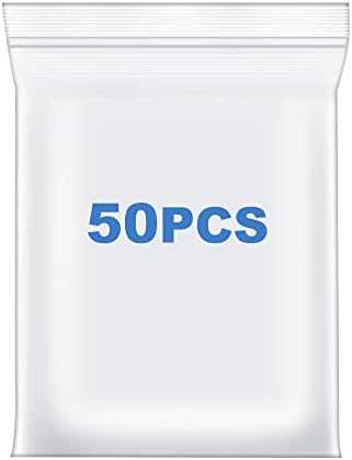 50 PCS 12" x 18" Large Thick 2.4 Mil Clear Zip Poly Bags Plastic Reclosable Zip Seal Lock Bags Clothing Shoes Toys Prints Zipper Bag