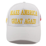 Puoyis Trump 45-47 MAGA Hat Trump 2024 Hat Make America Great Again Hat Embroidered Adjustable Baseball Cap White