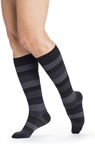 SIGVARIS Men’s Essential Cotton 230 Closed Toe Calf-High Socks 20-30mmHg