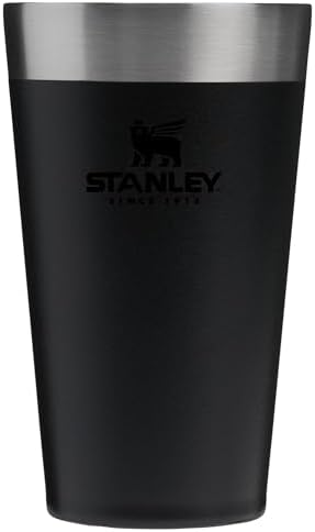 Stanley Adventure Stacking Beer Pint Glass 16oz | Stackable Drinking Cup for Cold Beverages | Dishwasher Safe | Insulated Stainless Steel Tumbler | BPA-Free