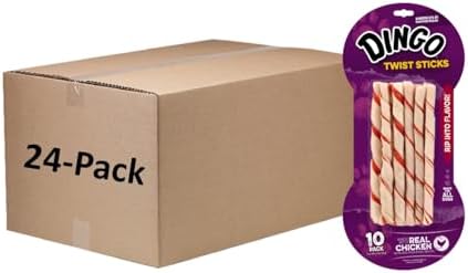 Dingo Chicken Twist Sticks Chews For Dogs, 240 Ct