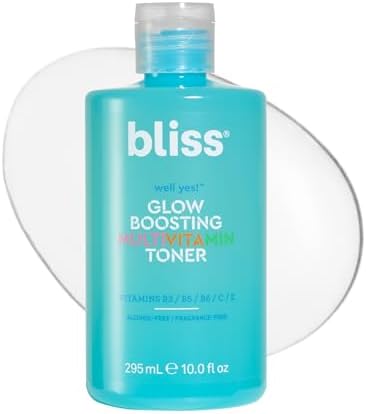 Bliss Well Yes Hydrating Toner with Vitamin B3, B5, B6, C & E - Brightens, Soothes, and Balances Skin - Alcohol-Free, Ideal for Sensitive & Oily Skin