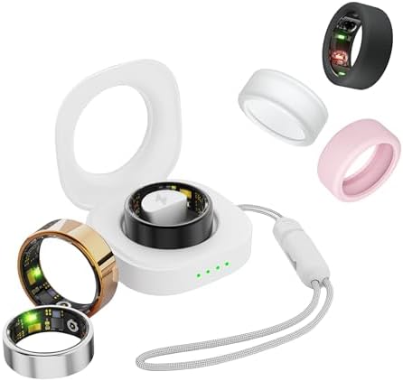 Smart Ring For Women Men, Health Tracker Rings, IP68 Waterproof Fitness Ring, 7-Day Battery Sleep Ring With Charging Case And Ring Protector, Remote Photography, No App Fees (Rose Gold, 13#)