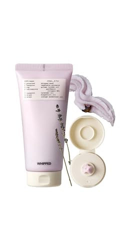 WHIPPED CREAM VEGAN CLEANSER JOJOVENDER - Golden Jojoba & Lavender | For Redness, Dry Sensitive Skin, Moisturizing Face Cleanser, Niacinamide, Hyaluronic Acid | Korean Skincare, 200ml (6.76 fl. oz)