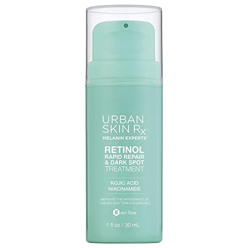 USRx® Retinol Rapid Repair Treatment, Fast-Absorbing, Targets Fine Lines, Hyperpigmentation, and Blemishes, Fragrance-Free with Retinol, Squalane, Niacinamide and Kojic Acid, 1.0 Fl Oz