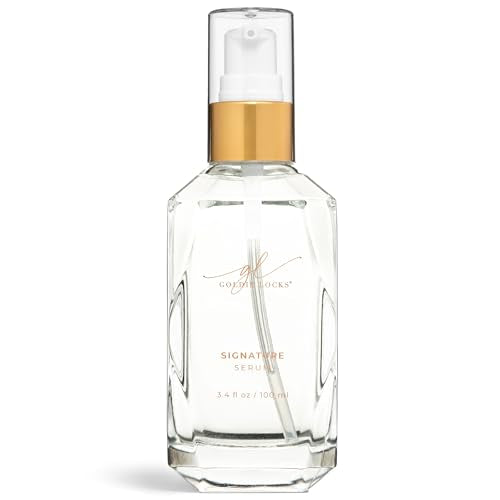 Goldie Locks Signature Serum, Strengthen and Repair Damaged Hair, Safe for Extensions & Colored Hair, Luxuriously Lightweight, Gives Intense Nourishment and Shine, Protection From Heat & UV Rays