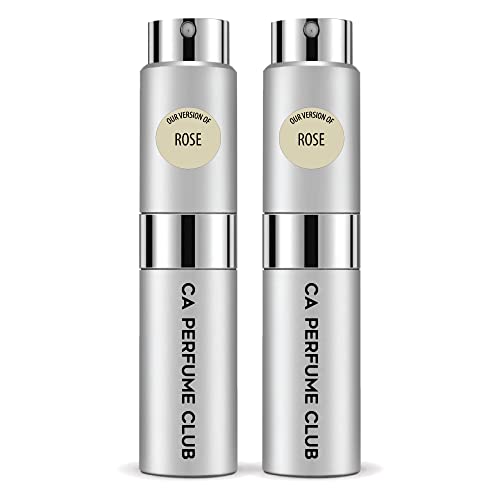CA Perfume Club Impression of Le Lb Rose For Women & Men Replica Version Fragrance Dupes Concentrated Long Lasting Eau de Parfum Spray Refillable Atomizer Bottle 0.27 Fl Oz-X2