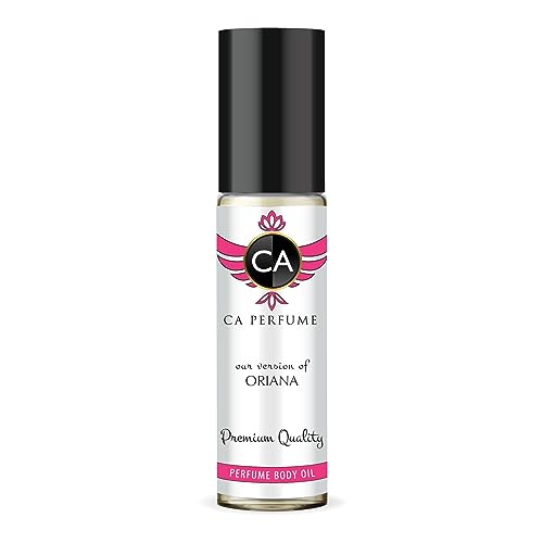 CA Perfume Impression of Oriana For Women Replica Fragrance Body Oil Dupes Alcohol-Free Essential Aromatherapy Sample Travel Size Concentrated Long Lasting Attar Roll-On 0.3 Fl Oz/10ml