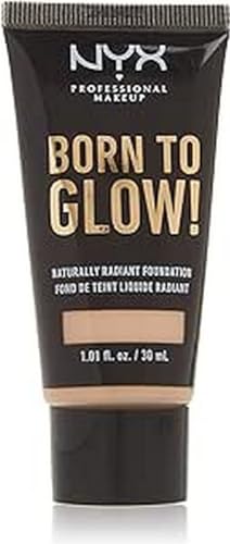 NYX PROFESSIONAL MAKEUP Born To Glow Naturally Radiant Foundation, Medium Coverage - Vanilla