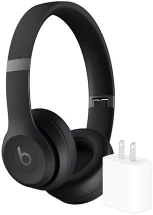 Beats Solo 4 Wireless Headphones with 20W Power Adapter - Matte Black