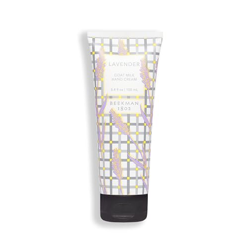 Beekman 1802 Pure Goat Milk Hand Cream - 3.4 oz - Moisturizing Lotion for Dry Skin - Anti-Aging Hydration - Good for Sensitive Skin - Cruelty Free - Packaging May Vary