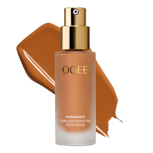 Ogee Complexion Perfecting Tinted Moisturizer For Face (Anjou 11.5N - Deep Beige, Golden Undertones) - Lightweight Tinted Serum with Vitamin C & Jojoba Oil - Certified Organic & Made in USA