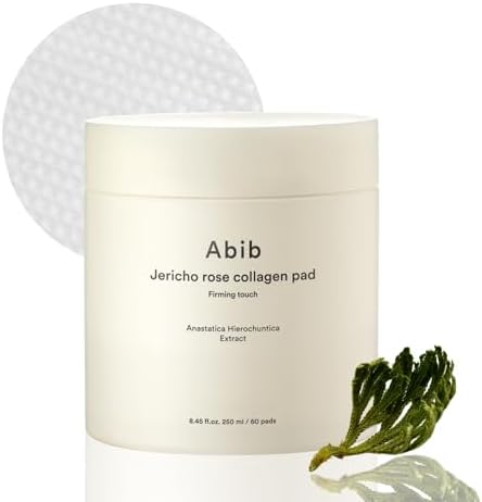 Abib Jericho Rose Collagen Pad Firming Touch 60pads 8.45 fl.oz. | Korean Anti-Aging Toner Pads for Face with Niacinamide, Collagen, Peptides, Cleansing, Disposable, Exfoliant, Skin Care