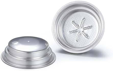 ESE Pod Filter Basket Compatible with Breville/De'Longhi/Cuisinart Espresso Machines, 51MM dual wall pressurized Coffee basket adapter holder