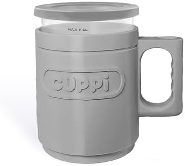 CUPPI Ice cream Cozy Sleeve Cup 16oz for Ninja Creami standard model (Gray)