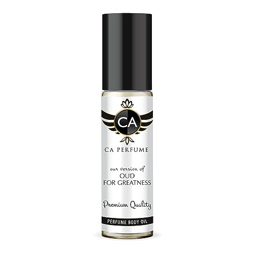 CA Perfume Impression of Initio Oud for Greatness For Women & Men Replica Fragrance Body Oil Dupes Alcohol-Free Grand Quality Travel Size Concentrated Long Lasting Attar Roll-On 0.3 Fl Oz/10ml