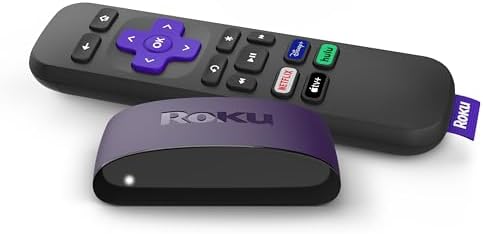 Roku LE HD Streaming Media Player Wi-Fi Enabled with High Speed HDMI Cable and Simple Remote
