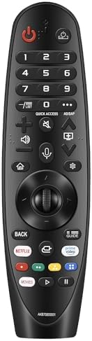 Replacement for LG Remote for LG Smart TV from 2018-2023. for Magic LG TV Remote Replacement MR20GA with Voice and Pointer Function. for LG WebOS ThinQ AI UHD OLED 4K Models. 2-Year Full Warranty.